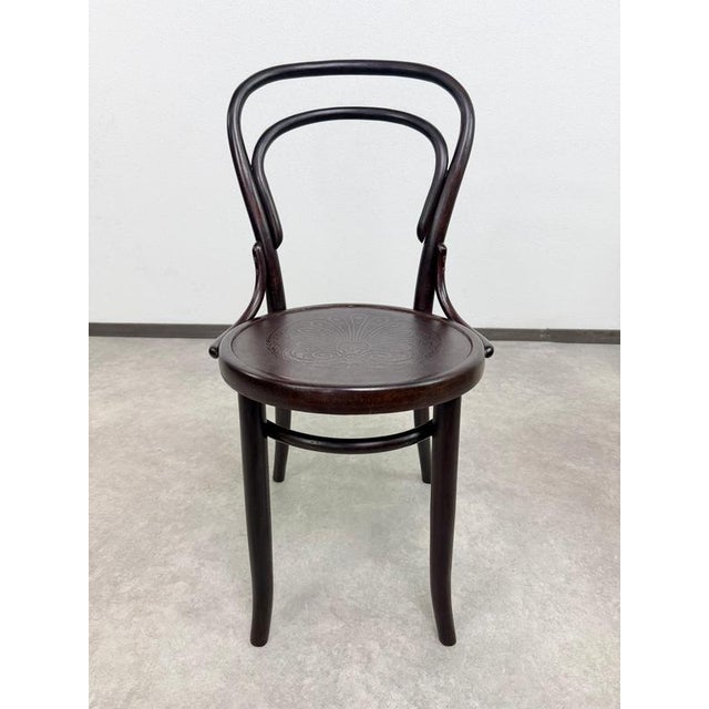 Art Nouveau Bentwood No. 14 Chairs from Gebrüder Thonet, 1930s, Set of 2 For Sale - Image 3 of 11