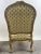 French Louis XV Style Bergère Armchair, Painted Frame, Floral Embroidery, a Pair For Sale - Image 4 of 15