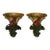 1970s Whimsical Oair of Monkey Servants Wall Brackets For Sale