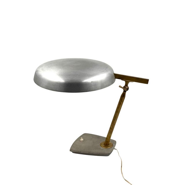 Oscar Torlasco Brass Desk Table Lamp by Oscar Torlasco for Lumi, 1960s For Sale - Image 4 of 11