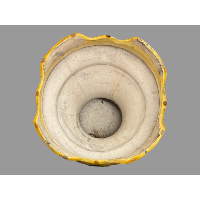 Early 20th Century Early 20th Century Roseville Blended Majolica Jardiniere & Pedestal Planter Vase For Sale - Image 5 of 12