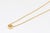 Bezel Set Diamond Pendant on 18k Yellow Gold Ball Chain Necklace For Sale - Image 4 of 6