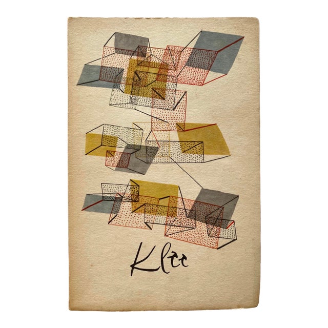 Paul Klee Vintage 1953 First Edition Lithograph Print Mid Century Modernist Italian Art Book For Sale