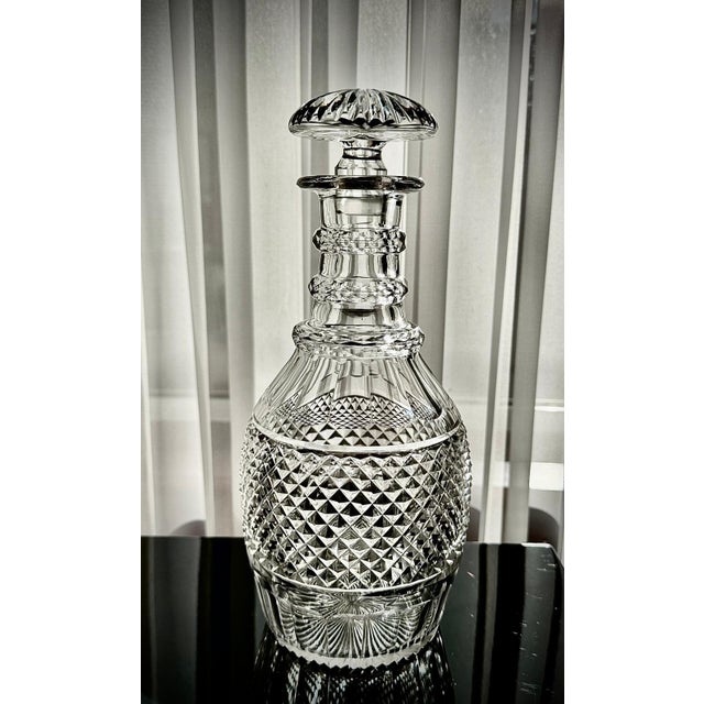 Vintage French Cut Crystal Magnum Decanter, 1930 For Sale - Image 9 of 18