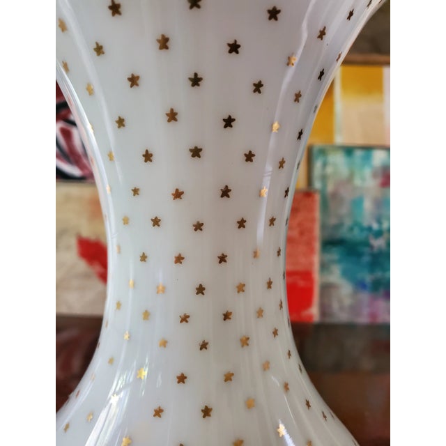 Antique Baccarat Style French Opaline Vases- a Pair For Sale - Image 4 of 4