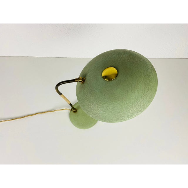 Stilnovo 1960s Green Italian Table Lamp in the Style of Stilnovo, Italy For Sale - Image 4 of 13
