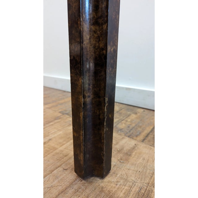 Brass John Widdicomb Brass Inlayed Console Table For Sale - Image 8 of 12