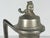 Antique Stoneware & Pewter Syrup Pitcher for your consideration. The pitcher measures approx. 9 inches tall and approx. 4...