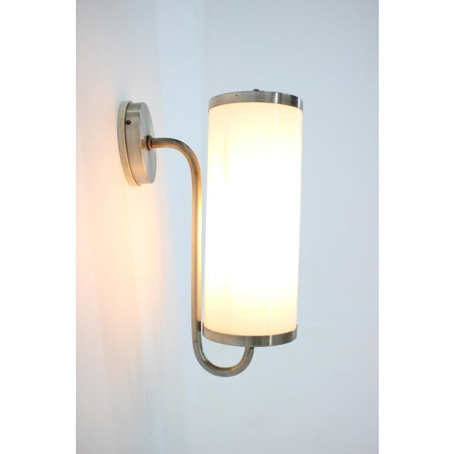 Bauhaus Bauhaus Chrome Wall Lamp, 1930s For Sale - Image 3 of 7