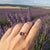 Purple Pear Amethyst East-West Ring, Size 7.5 For Sale - Image 8 of 9