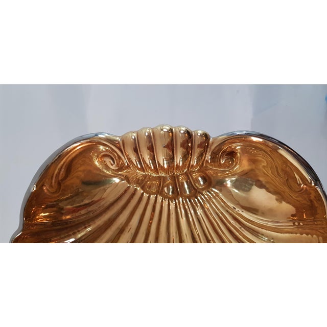 Large Vintage Ceramic Clam Shell Bowl from San Marco For Sale - Image 4 of 9
