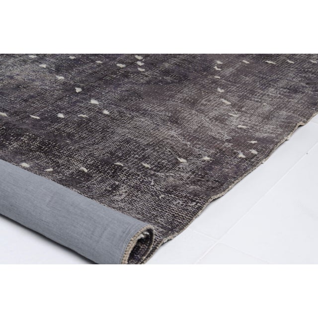Mid 20th Century Deep Anthracite With White Geometric Accents For Sale - Image 4 of 10