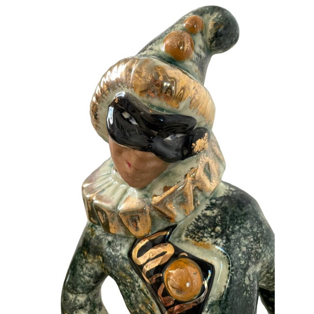 This amazing set of two vintage Italian hand-painted clown figurines is a must-have for any collector. The larger figurine...