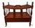 Brown Vintage Biggs Furniture Chippendale Style Mahogany Magazine Rack For Sale - Image 8 of 10