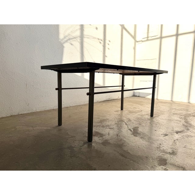 Modern Glazed Ceramic Coffee Table by Robert & Jean Cloutier ZG2, 1970s For Sale - Image 3 of 18