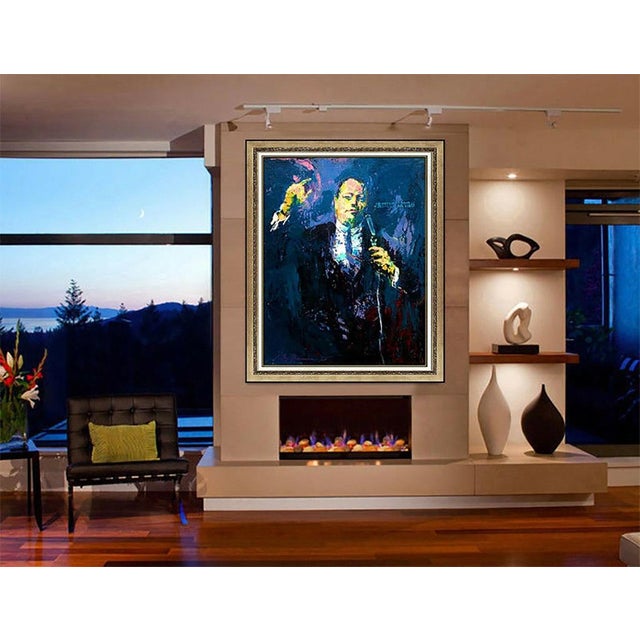 Message us to inquire about custom framing options! (Included for free with every purchase) The painting is of impressive...