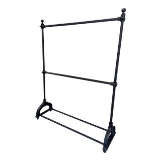 Restoration Hardware Cast Iron Vintage Tailors Clothing Rack For Sale