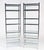 Pair of Mid Century Modern Tall & Narrow Chrome & Glass Etageres MINT!