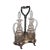 Silver Oil Cruet in 925 Silver and Bevelled Glass, Early 1900s, Set of 3 For Sale - Image 8 of 8