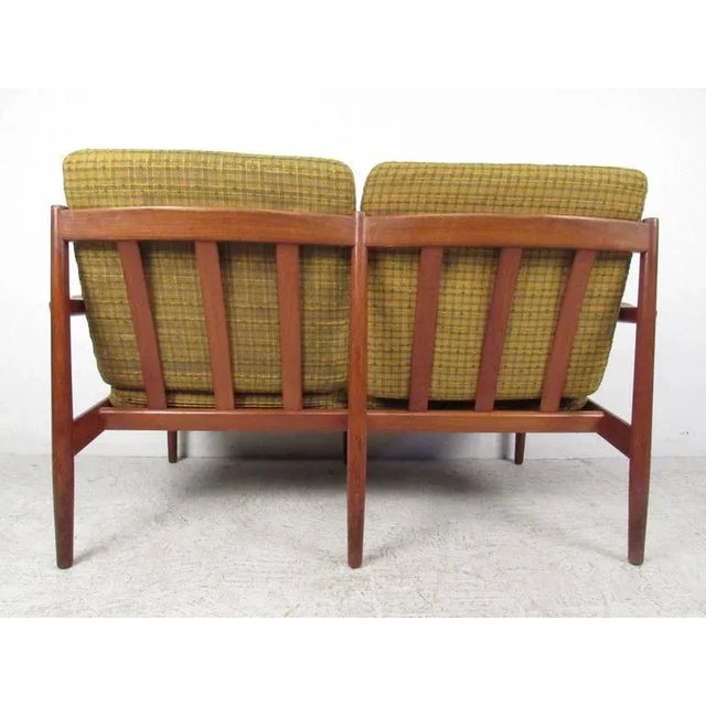 Arne Vodder Arne Vodder Vintage Modern Settee in Teak For Sale - Image 4 of 11