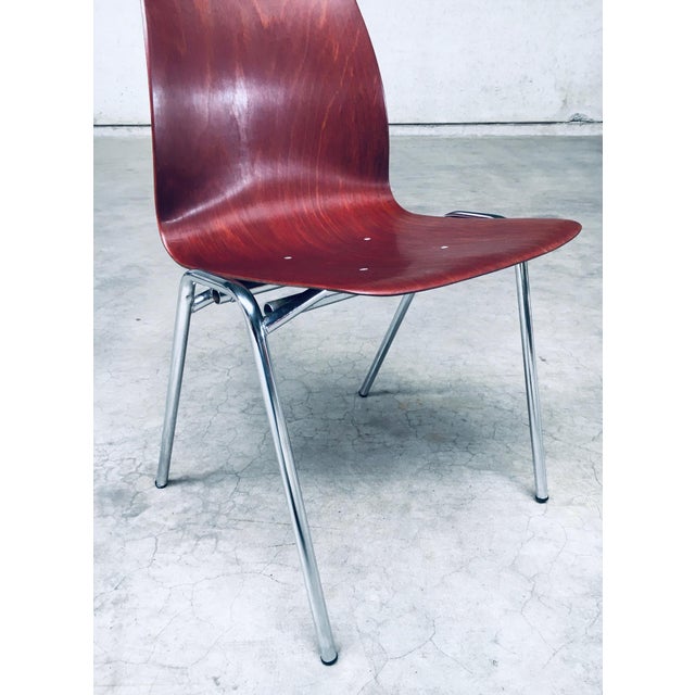 Pagholz Flötotto Mid-Century Design Stacking Chairs by Elmar Flötotto for Pagholz, Germany, 1960s, Set of 12 For Sale - Image 4 of 18