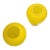 Pair of Mid-Century Modern Sunny Yellow Art Glass Vases For Sale