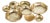 Kenneth Ludwig Chicago Cluster of Nine Serving Bowls - Gold / Round For Sale