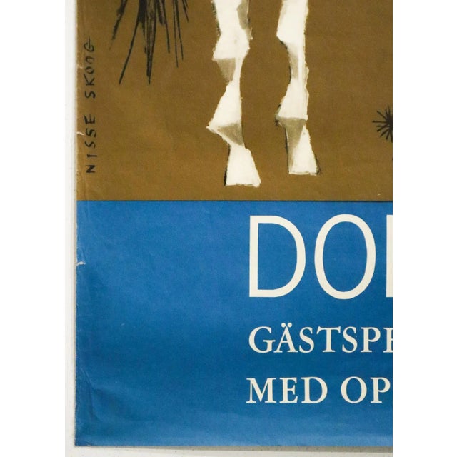 1960 Swedish Ballet Poster, "Don Quijote" by Marius Petipa at Folkparksteatern (Don Quixote) For Sale - Image 4 of 5