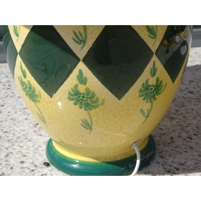 Provençal Lamp in Glazed Ceramic by Drimmer, 1960s For Sale - Image 4 of 17