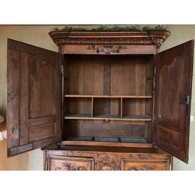 18th Century Normandy Grand Buffet Deux Corps For Sale - Image 10 of 13