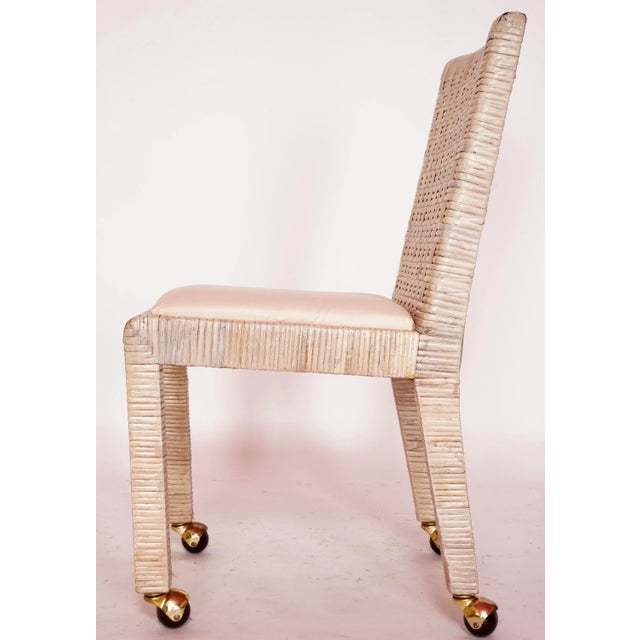 2000s Boho Chic Rattan Dining Chairs- Set of 4 For Sale - Image 11 of 13