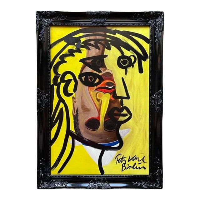 Peter Keil Abstract Painting Framed For Sale