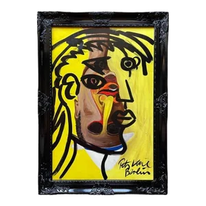 Peter Keil Abstract Painting Framed