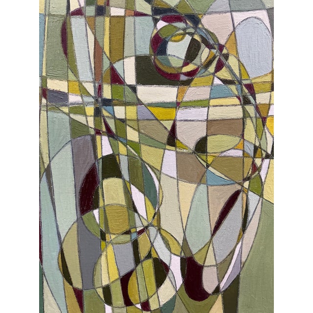 Small Abstract Acrylic on Canvas Painting by H. Carrol For Sale In Providence - Image 6 of 12
