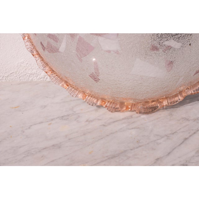 Italian Multicolor and Pink Murano Glass Ceiling Fixture, Murano, 1970 For Sale - Image 11 of 12
