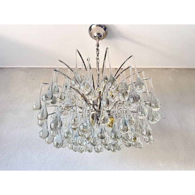 Vintage Teardrop Chandelier by Christoph Palme, 1970s For Sale - Image 10 of 16