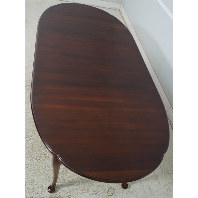 Statton Old Towne Cherry Oval Dining Room Table For Sale - Image 14 of 18
