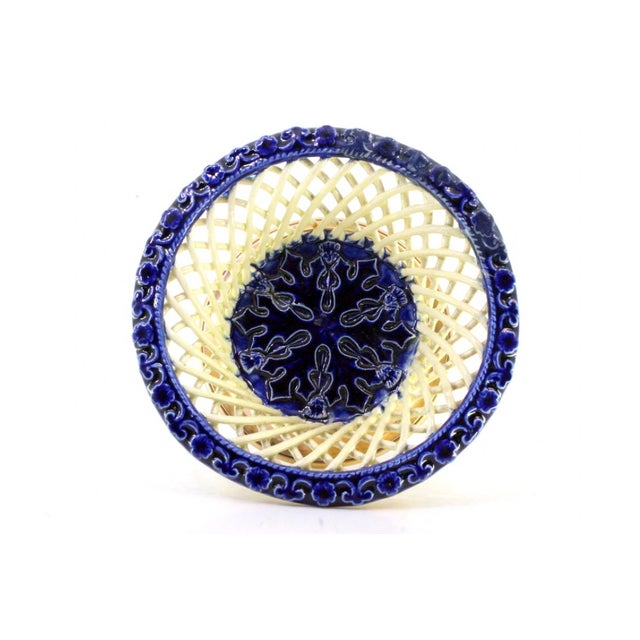 Cut-Out Porcelain Ring, in Very Good conditions. Designed 1890 to 1919 This piece has an attribution mark, I am sure that...