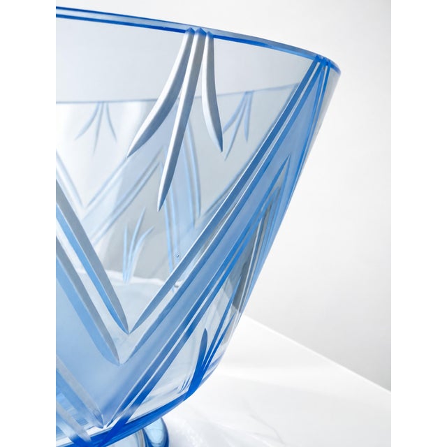 Swedish Art Deco Cut Glass Bowl, 1930s For Sale - Image 3 of 6