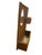 Fun wicker wall organizer with small oval mirror. It has one small compartment next to the mirror and a long compartment...