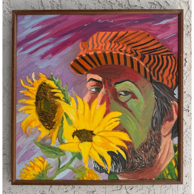 1980s Charles Parness Group of Four Abstract Self-Portraits For Sale In Miami - Image 6 of 11