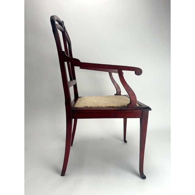 Art Nouveau Wooden Armchairs by Carlo Zen, Italy, 1900, Set of 2 For Sale - Image 3 of 16