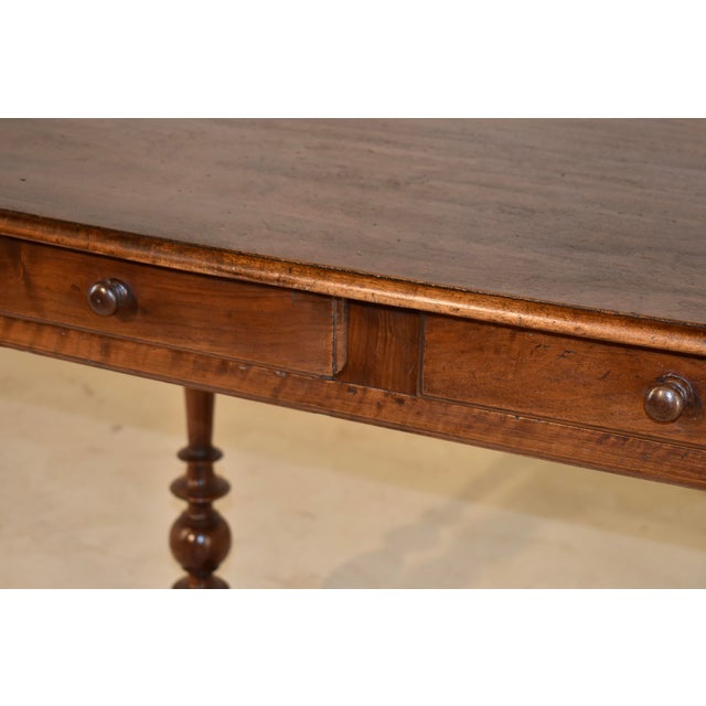 18th Century French Walnut Writing Table For Sale - Image 9 of 9