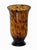 Vintage Hand Blown Tortoiseshell Glass Hurricane Vase For Sale In Charlotte - Image 6 of 11
