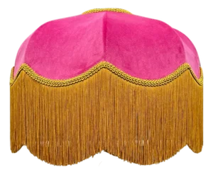 The Raspberry Fringed Lampshade - Large