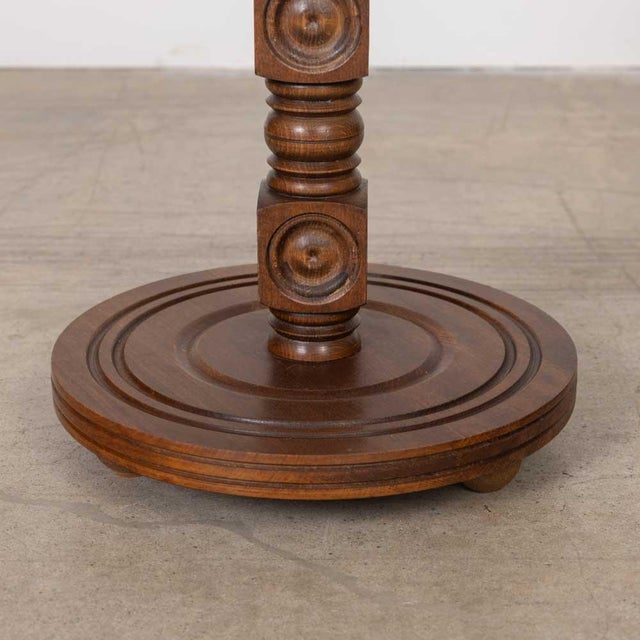 1940s Petite French Wood Side Table by Charles Dudouyt For Sale - Image 9 of 9