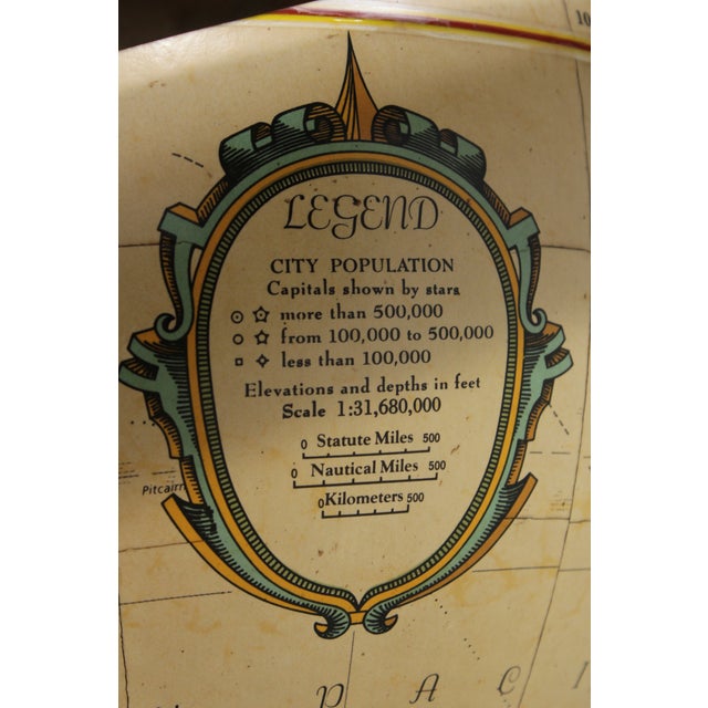 Maitland Smith Replogle Globe on Mahogany Stand For Sale - Image 16 of 16