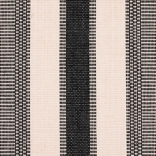 Traditional Sample - Schumacher Ipala Hand Woven Stripe Fabric in Pitch For Sale - Image 3 of 6