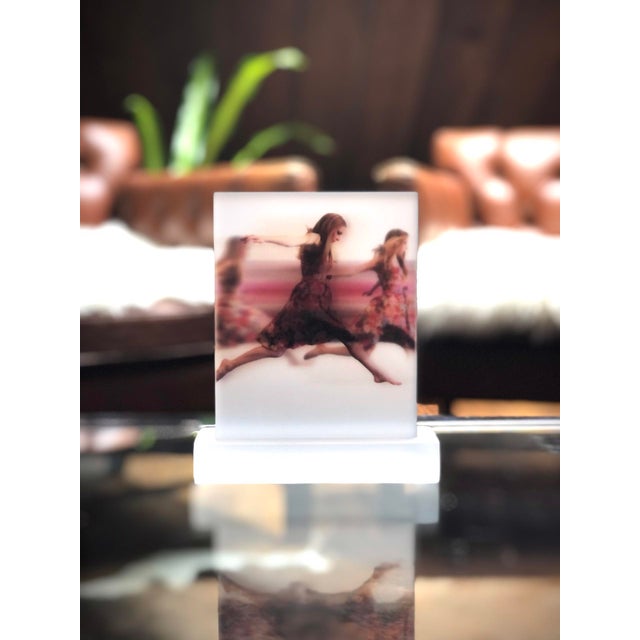Ready, Steady, Go by Michelle Jader | Digital print on 5 acrylic panels featuring a figure in motion. For Sale