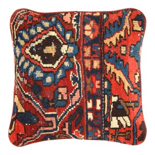Pasargad Vintage Hand Knotted Farahan Rug Pillow For Sale